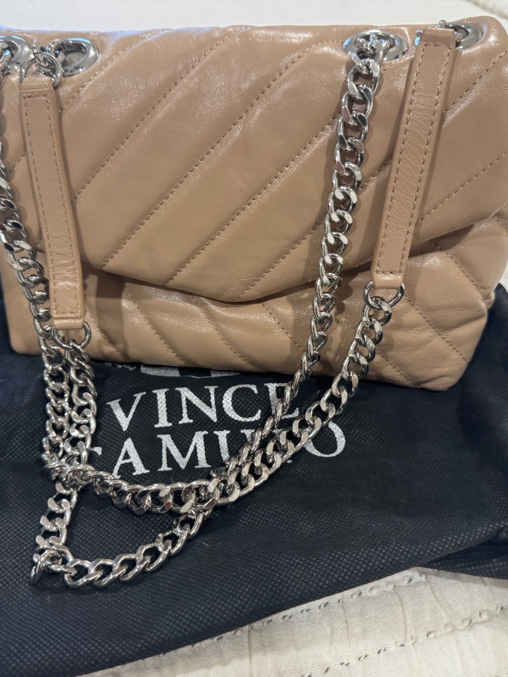 Vince Caputo “Otto’s” large quilted crossbody bag